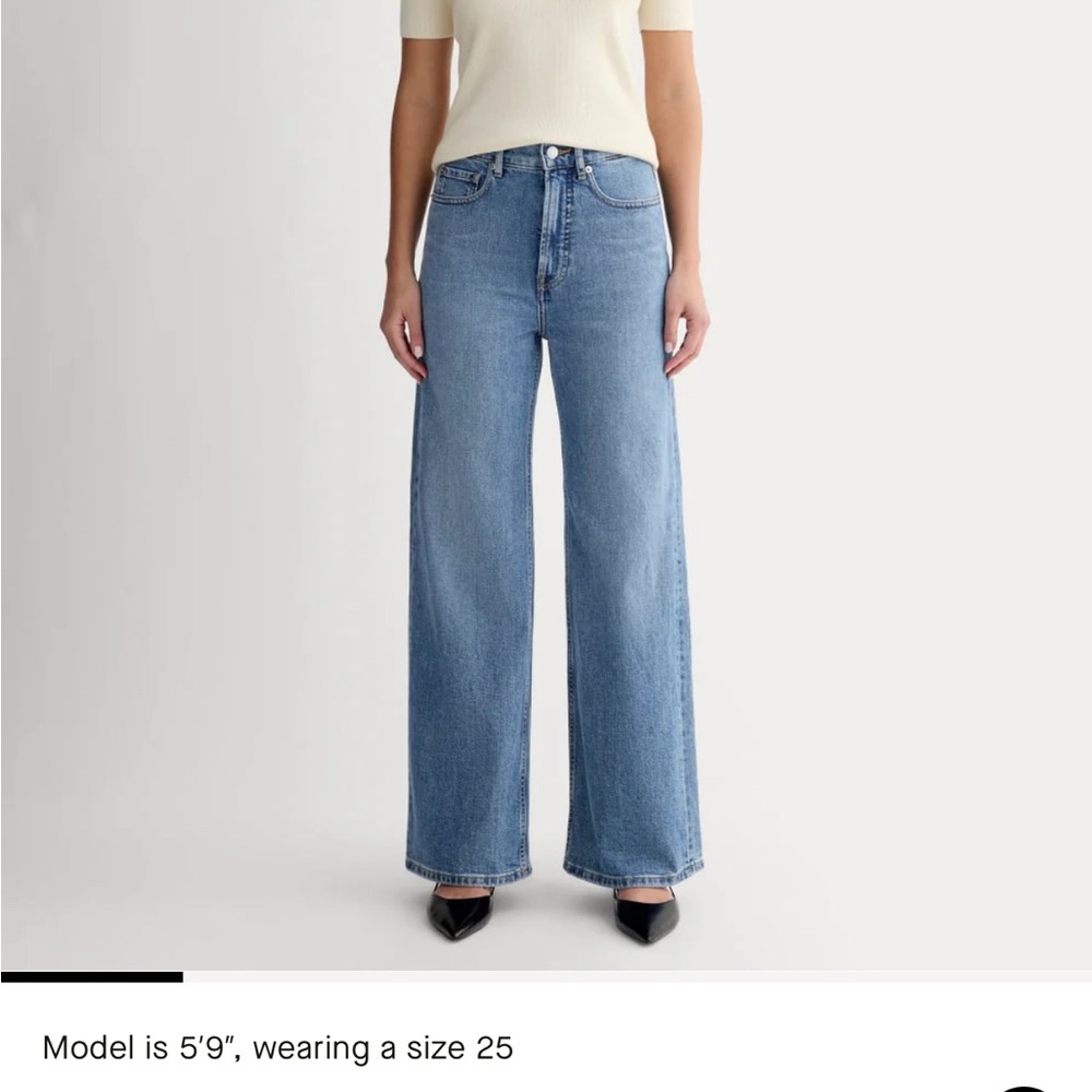 Everlane Way High Wide Leg Flare Jean